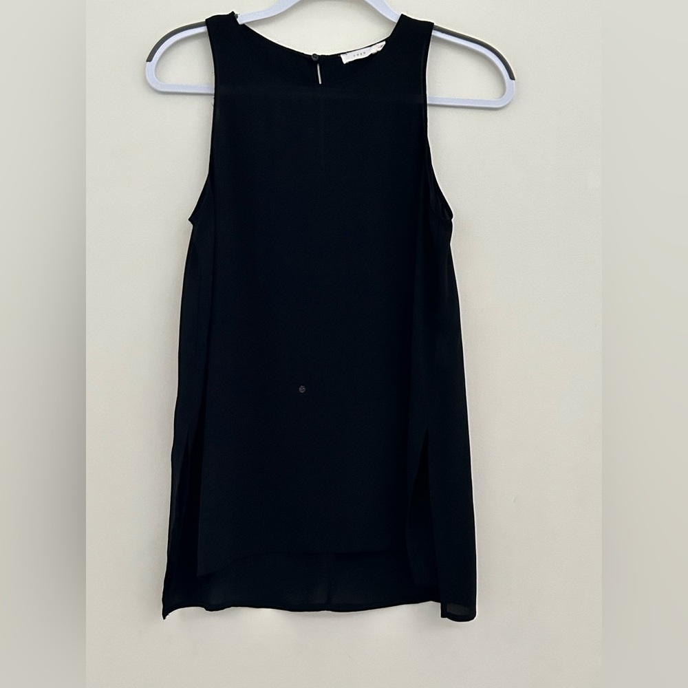 Lush Sleeveless Tunic, Size: XS - Color: Black - Lightweight - EUC